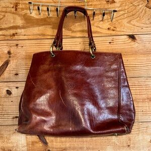 Chiarugi Vintage Leather Tote Bag